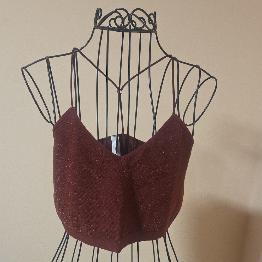 Colsie Burgundy G Rayon litter Camisole Size M